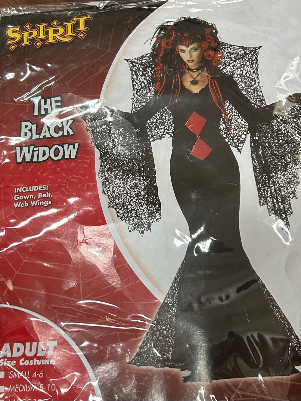 XL Ladies The Black Widow Halloween costume